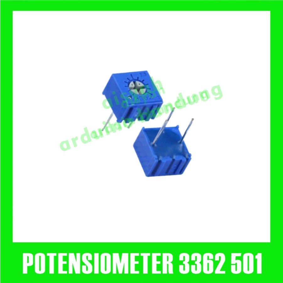 VR 3362P 501 500 OHM POTENTIOMETER 3362 TRIMPOT POTENSIO