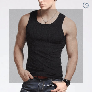 Singlet Kaos Dalam Pria Dewasa KST1B Emga Tank Top Kaus Dalaman Tanpa Lengan Kutang Polos Katung Sleeveless Baju Dalaman Atasan Inner Combed Breathable Sweat Absorbent Sport Gym Cowok Laki Men Male