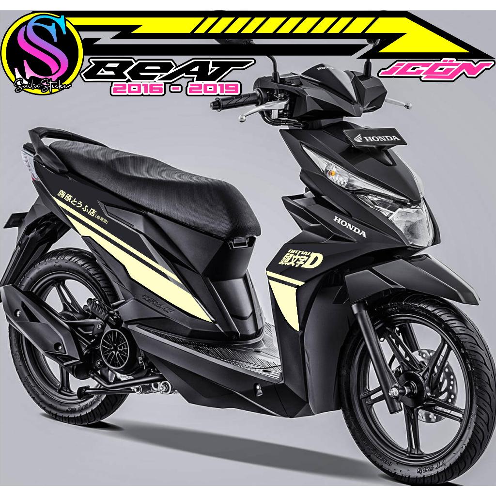 454/BEAT FI CUTING STICKER/BEAT STRIPING/BEAT ESP 2016-2019 สติ๊กเกอร์/MOTORCYCLE STRIPING/INITI D ส