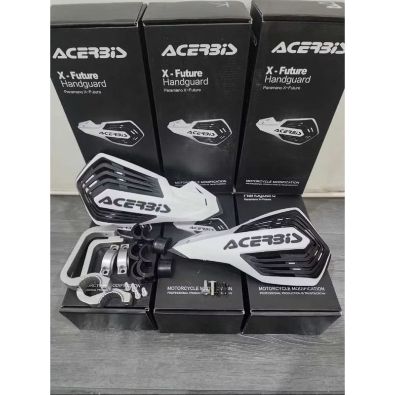 ACERBIS HANDGUARD PLUS FULL CNC BRACKET UNIVERSAL AUTOMATIC CROSS HANDGUARD