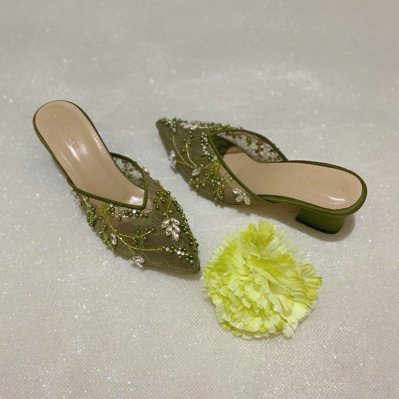 SUZAN OLIVE WEDDING SHOES WEDDING SHOES รองเท้าปาร์ตี้
