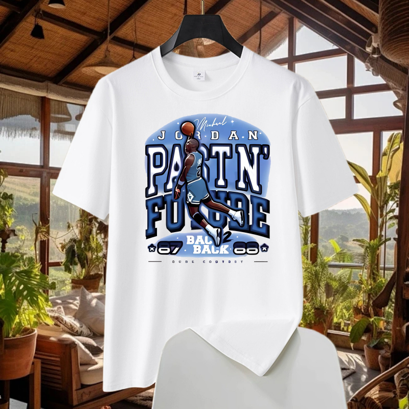 เสื้อยืด J0rdan Chapiom NO.23 ผ้าฝ้ายแท้คุณภาพสูงและแฟชั่นหล่อ