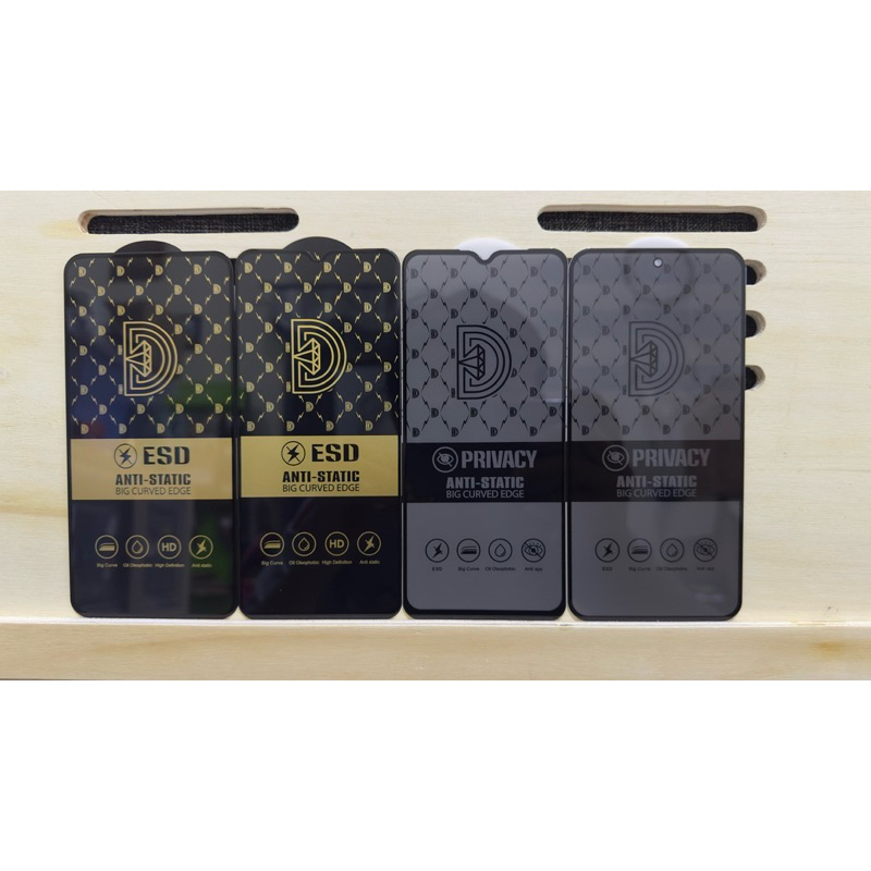 กระจกป้องกันรอยขีดข่วน Anti-Static Full Cover สําหรับ Vivo Y11, Vivo Y12, Vivo Y15, Vivo Y17, Vivo Y