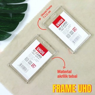 Card holder Acrylic Transparent Badge ID Card casing Kartu pegawai akrilik