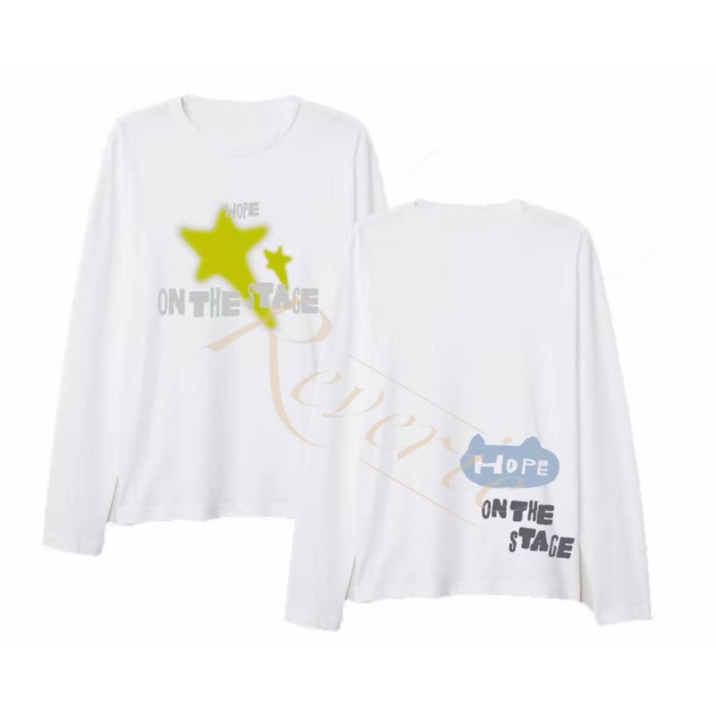 เสื้อยืด HOPE บนเวทีทัวร์ MERCH STAR JHOPE BTS BANGTAN สไตล์ ARMY KPOP CONCERT IDOL OUTFIT