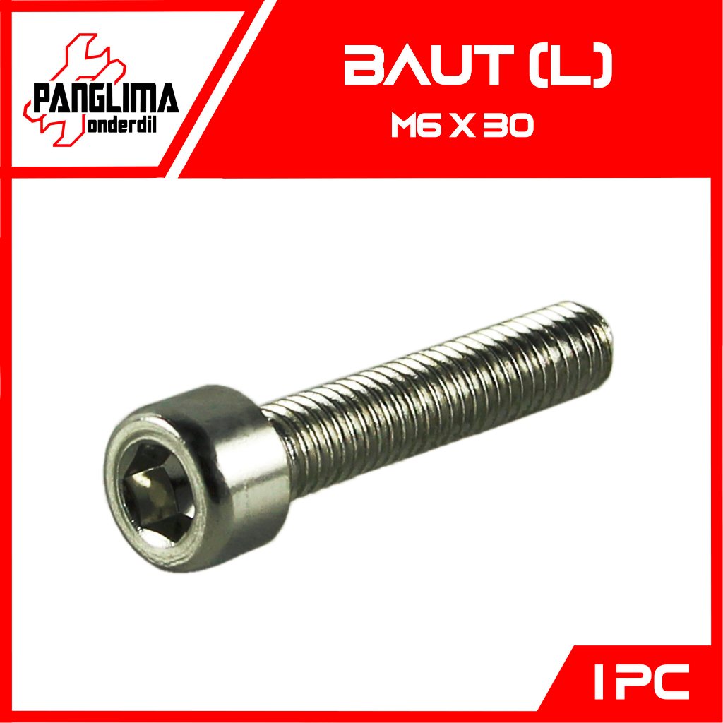 Bolt L-L6 M8x30-8x30-M 8 X 30 Key-K 6 P-Pitch 1.25 Bolt-Bolt
