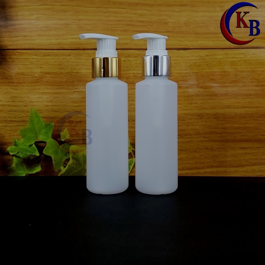 คออลูมิเนียม 100ML ขวดปั๊มโลชั่น / ขวดพลาสติก HDPE ใส 100ML