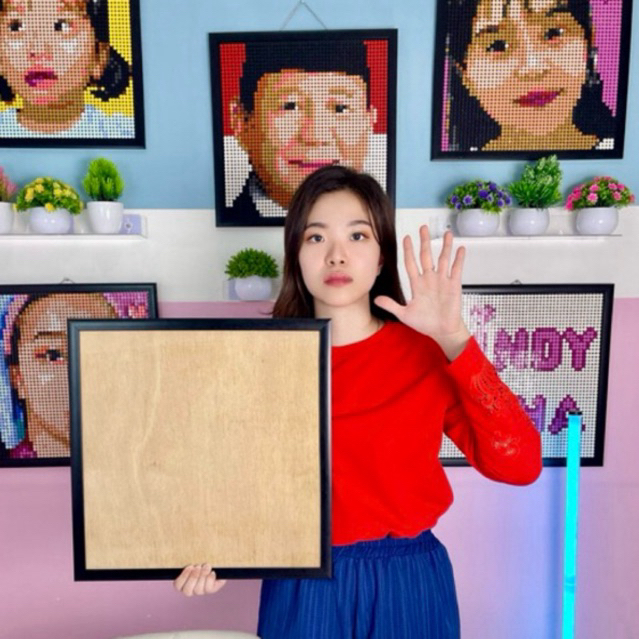 235CRAFT Frame / Aesthetic Frame 48x48 สําหรับการออกแบบอิฐ DIY โดยเฉพาะโดย CindyCeha Premium Frame