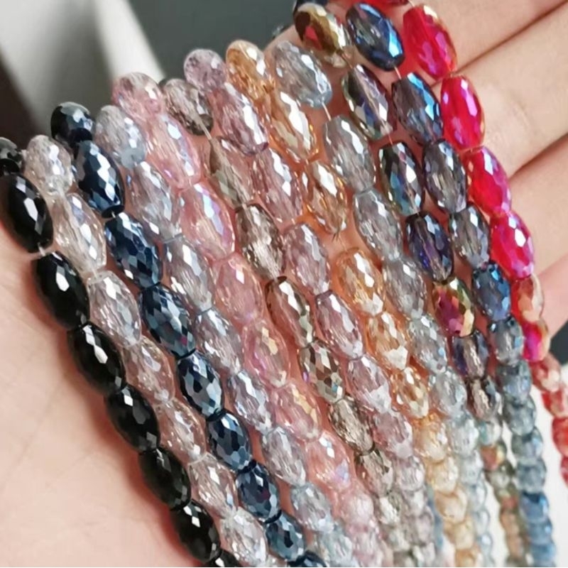 ขายส่ง 60 ชิ้นภาษาเช็คคํากระบอก 6x9 มม.กระบอกกระบอกเกรด 3A AAA คุณภาพสูงคริสตัลลูกปัดคริสตัล monte m