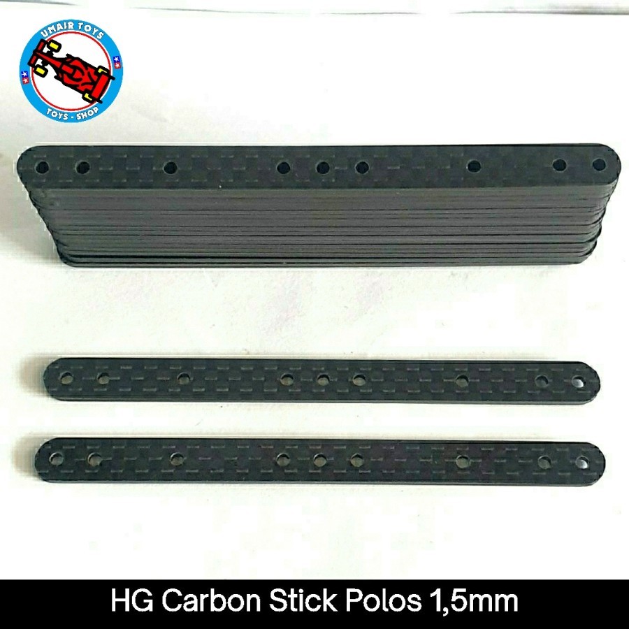 Rep Tamiya 15495 / Tamiya HG Carbon Reinforcing Plate / Plain 19mm Stick / แท่งไอศกรีม 1.5 มม.