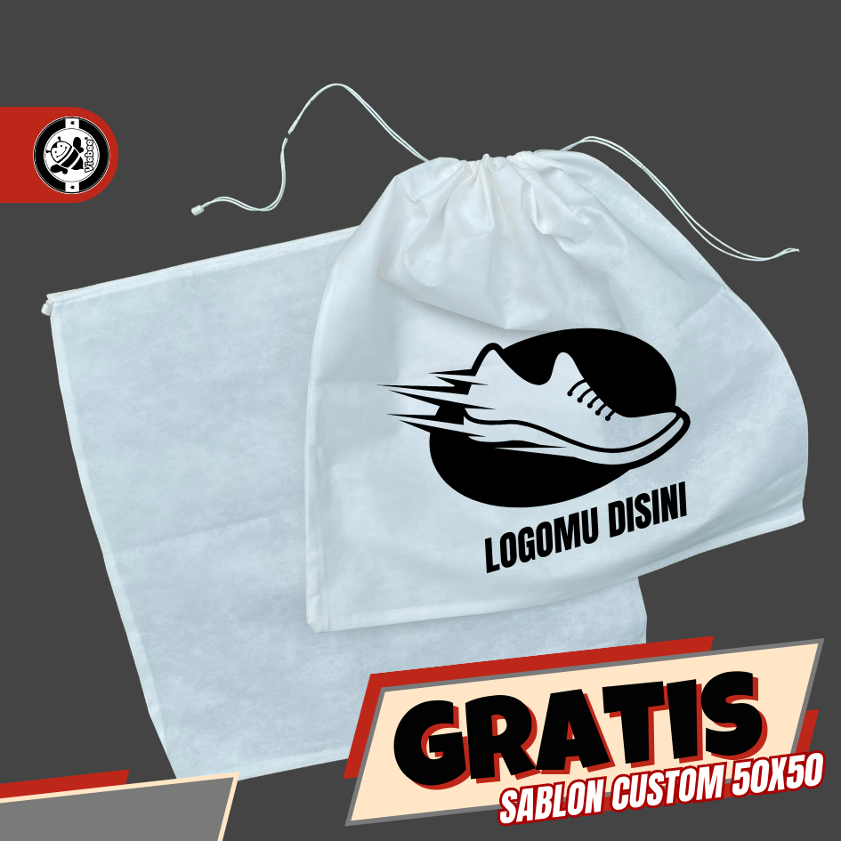 DUSTBAG DRAWSTRING BAG ฟรี CUSTOM SCREEN PRINTING SUITABLE สําหรับ JUMBO ขนาด LAUNDRY HELMET FS 50X5