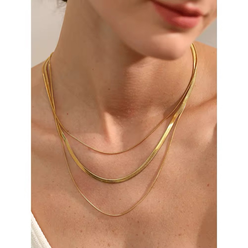 สร้อยคอ Luminika - สแตนเลส (เคลือบ PVD ทองแท้ 18K)