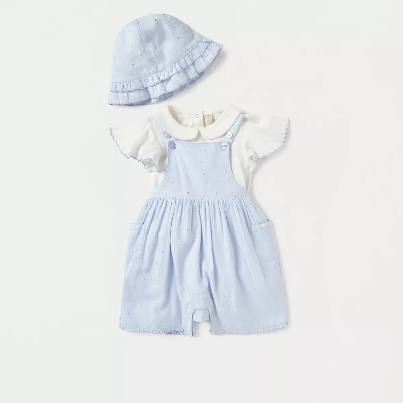 BABYSH*P GIGGLES - 3in1 ROMPER T-SHIRT & BUCKET HAT 18-24m & 2-3y