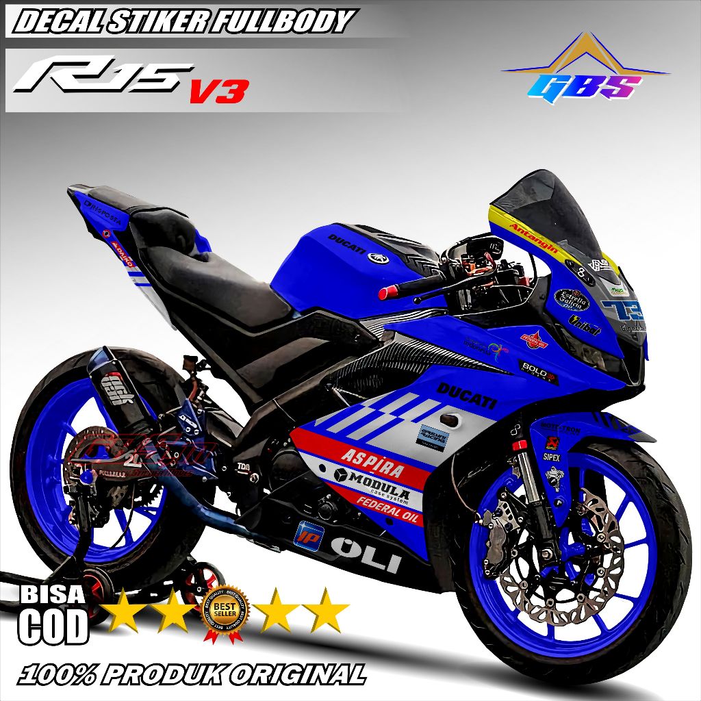 {LATEST} Decal R15 V3 Fullbody Motorcycle Sticker R15 V3 Fullbody Racing Decal Sticker R15 V3 Variat