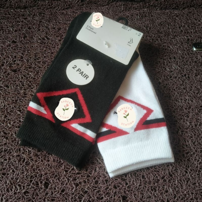 J0R D4N Diamond High Crew 2Pair Socks (SB4)
