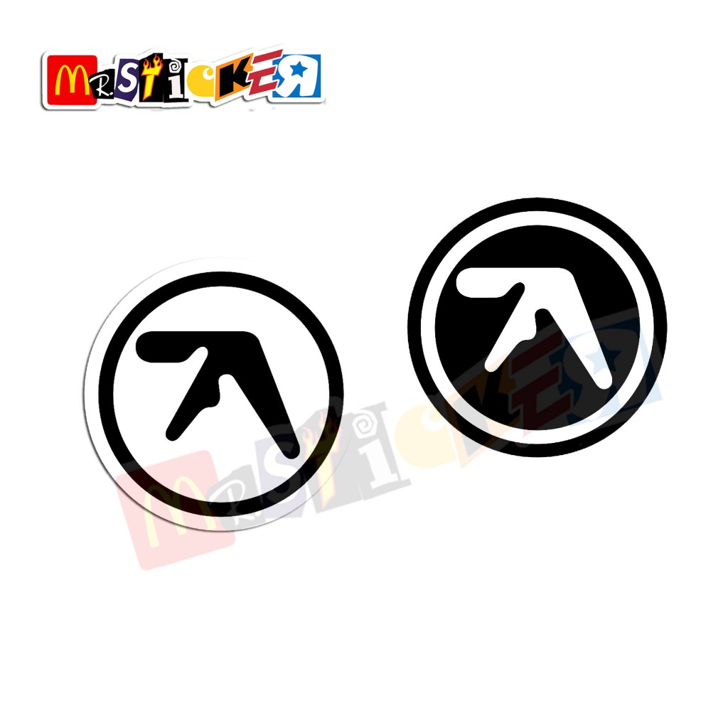 สติ๊กเกอร์วง Aphex Twin สติ๊กเกอร์โลโก้โค้งมน DJ EDM