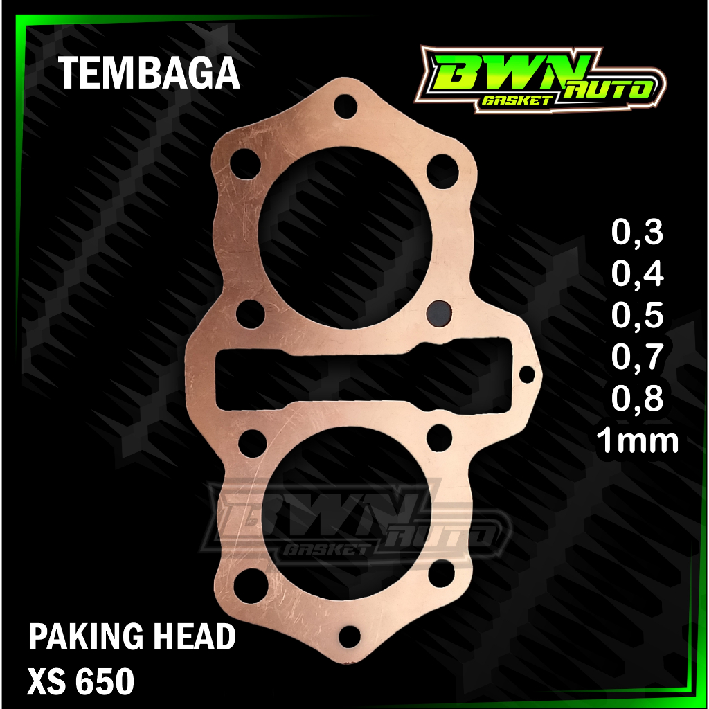 YAMAHA XS 650 ปะเก็นหัวทองแดง / YAMAHA XS 650 เส้นผ่านศูนย์กลางที่กําหนดเอง BWN GASKET Perpak Packin
