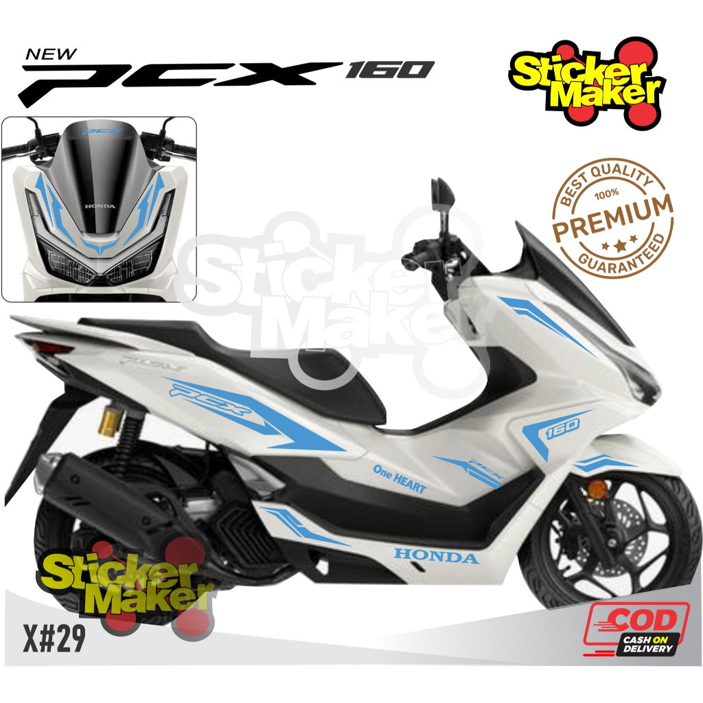 สติ๊กเกอร์ pcx 160 new 2025 (STICKER CUTTING pcx 2025) / คิ้วยึดตัวถังสําหรับ honda pcx 160 new 2025