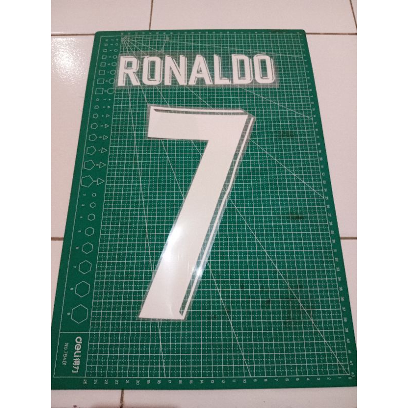 MADRID RONALDO 7 VELVET NAMESET