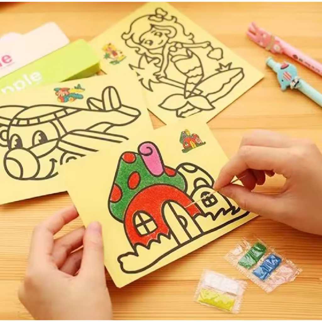 AS888 - ของเล่นระบายสีทรายจัมโบ้ 20x28 Cm จํานวน 1 ชิ้น