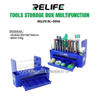TOOLS STORAGE BOX MULTIFUNCTION RELIFE RL-001G RAK TEMPAT MENYIMPAN ALAT SERVIC OBENG TOOLS