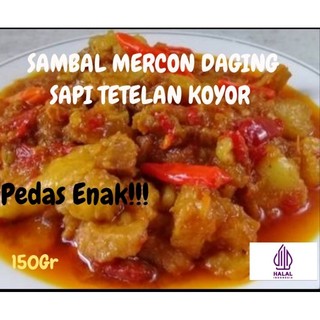 Sambal daging sapi tetelan koyor 150gr