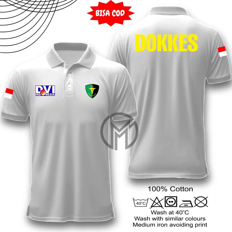 DVI INDONESIA DOKKES COLLAR POLOSHIRT - เสื้อคอปก Dvi Indonesia Dokkes - COOL DVI INDONESIA DOKKES P