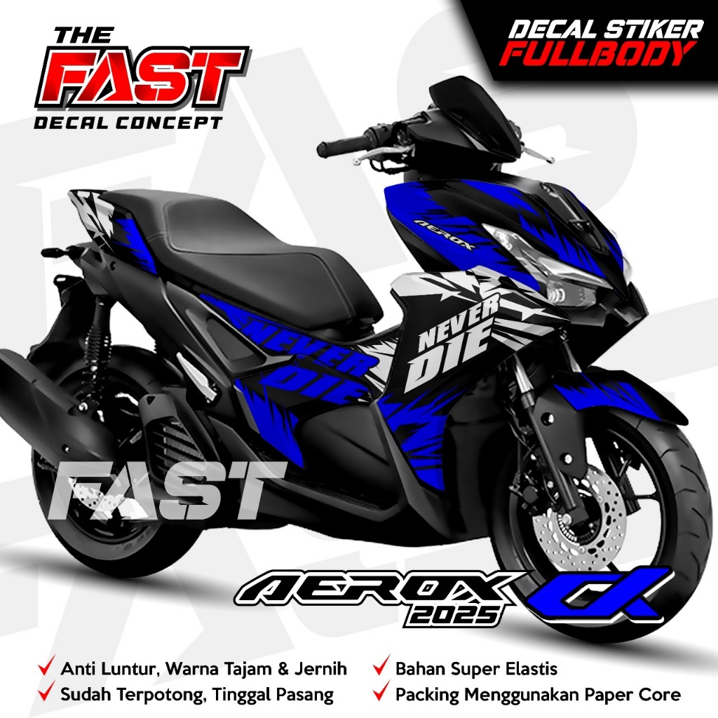DECAL AEROX ALPHA NEVERDIE Racing Fullbody - สติ๊กเกอร์รูปลอก AEROX ALPHA สติ๊กเกอร์รูปลอกมอเตอร์ AE