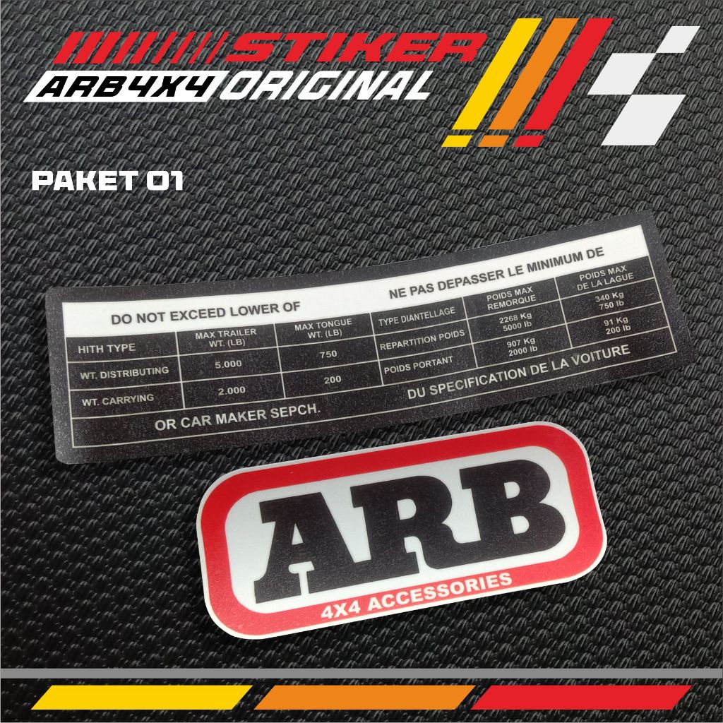 สติ๊กเกอร์ลากรถ ARB ของแท้ 4x4