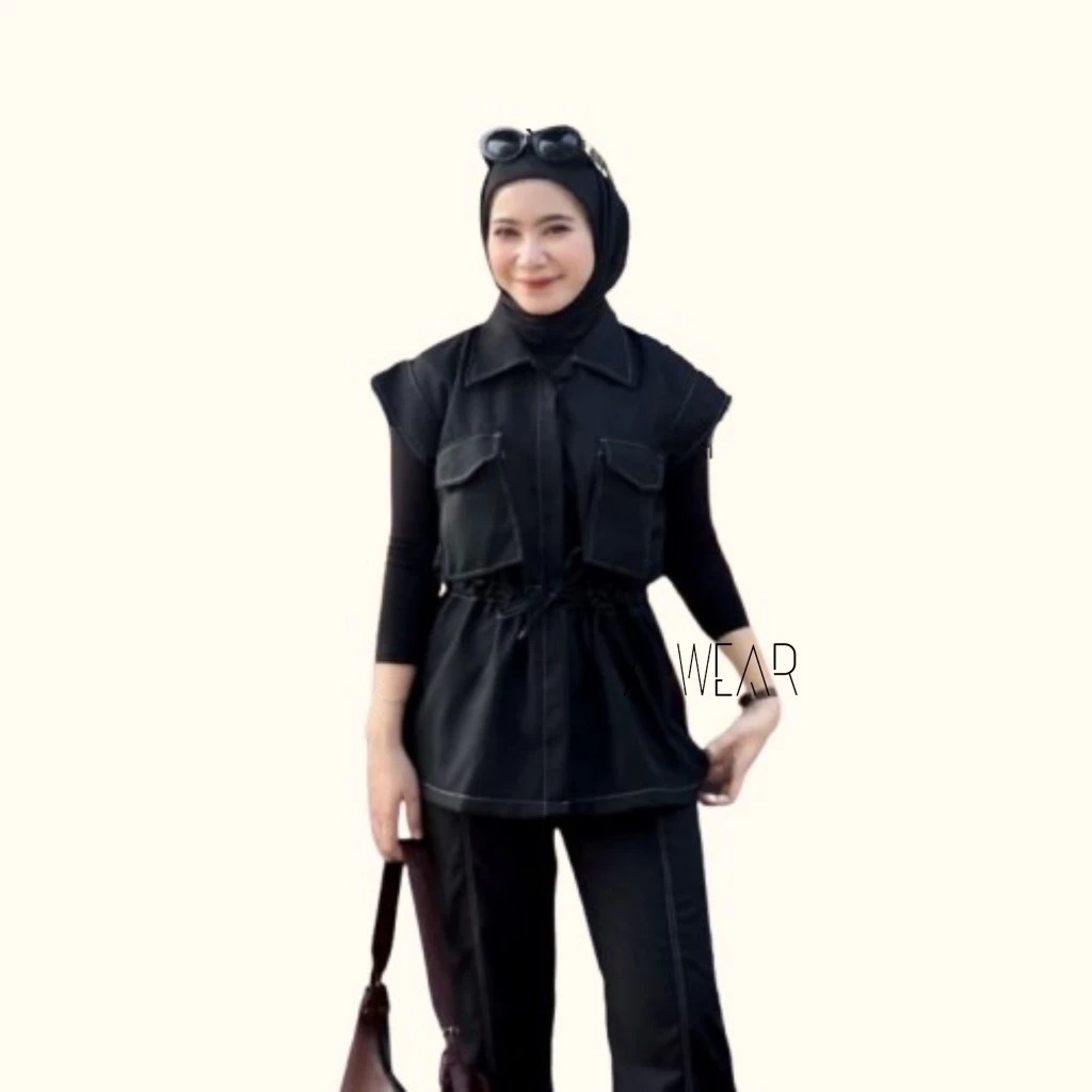 Guea Top Outer Short Sleeve Pocket Shirt Semiwool - Womens Outer Black