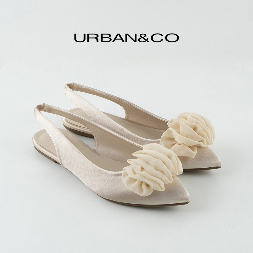 URBAN&CO Rinn Basic Mules Flatshoes รองเท้าแตะแบบสวมสําหรับผู้หญิง