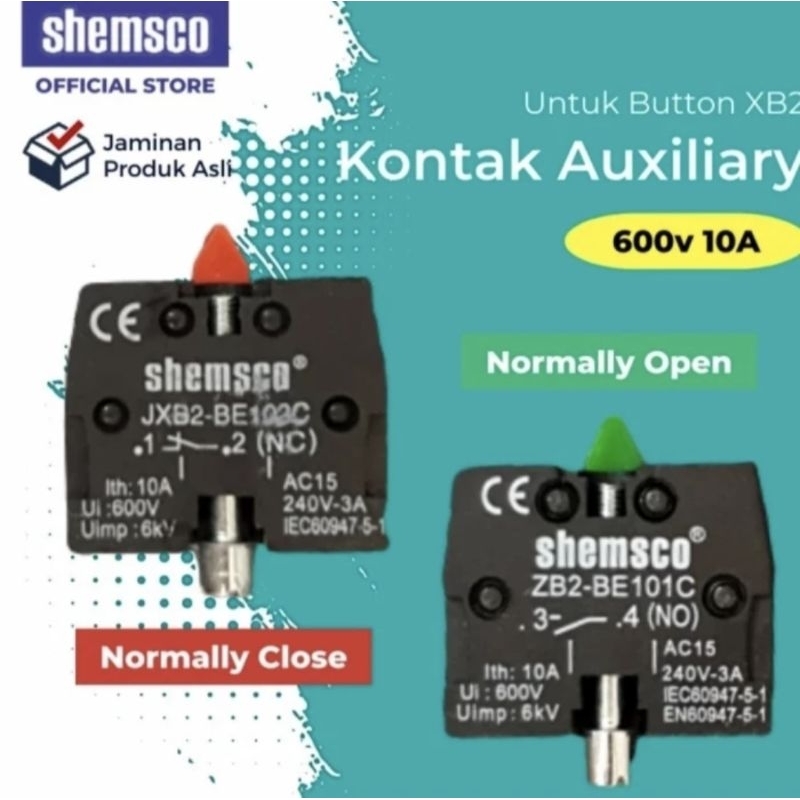 บล็อกสัมผัสเสริม ZBE 101 SHEMSCO Contact Block NO ZBE-101 Shemsco