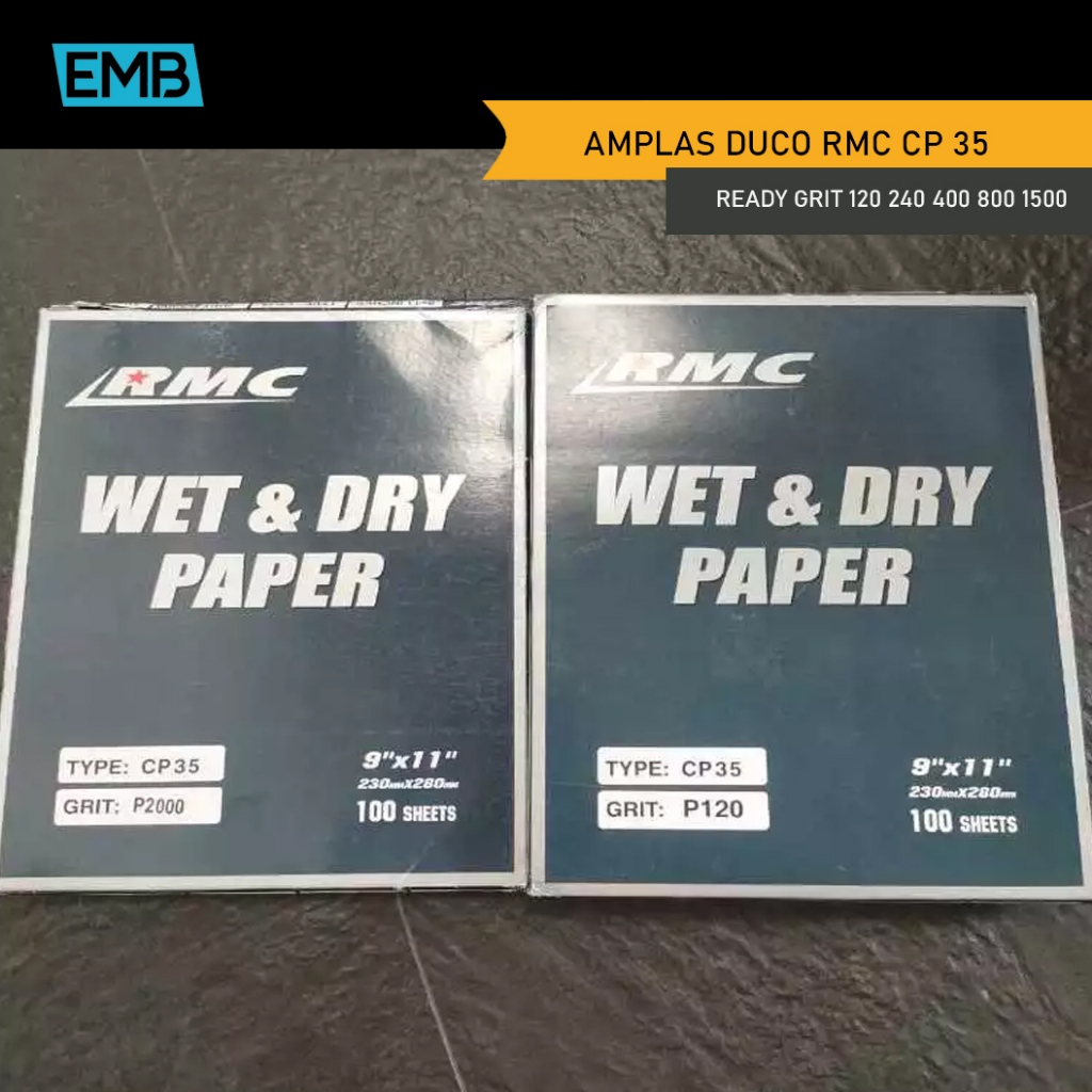 DUCO SANDPAPER RMC CP 35 GRIT 120 240 400 800 1000 1500 2000 / P120 P240 P400 P800 P1000 P1500 P2000