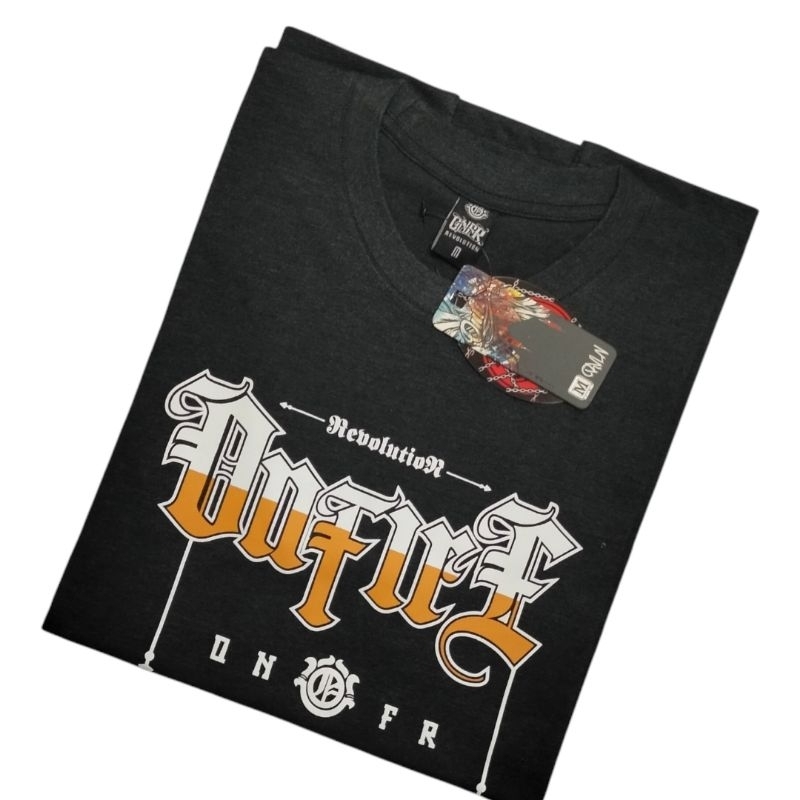 Onfire Original Distro Mens T-Shirt Dark Grey Short Sleeve Distro T-Shirt