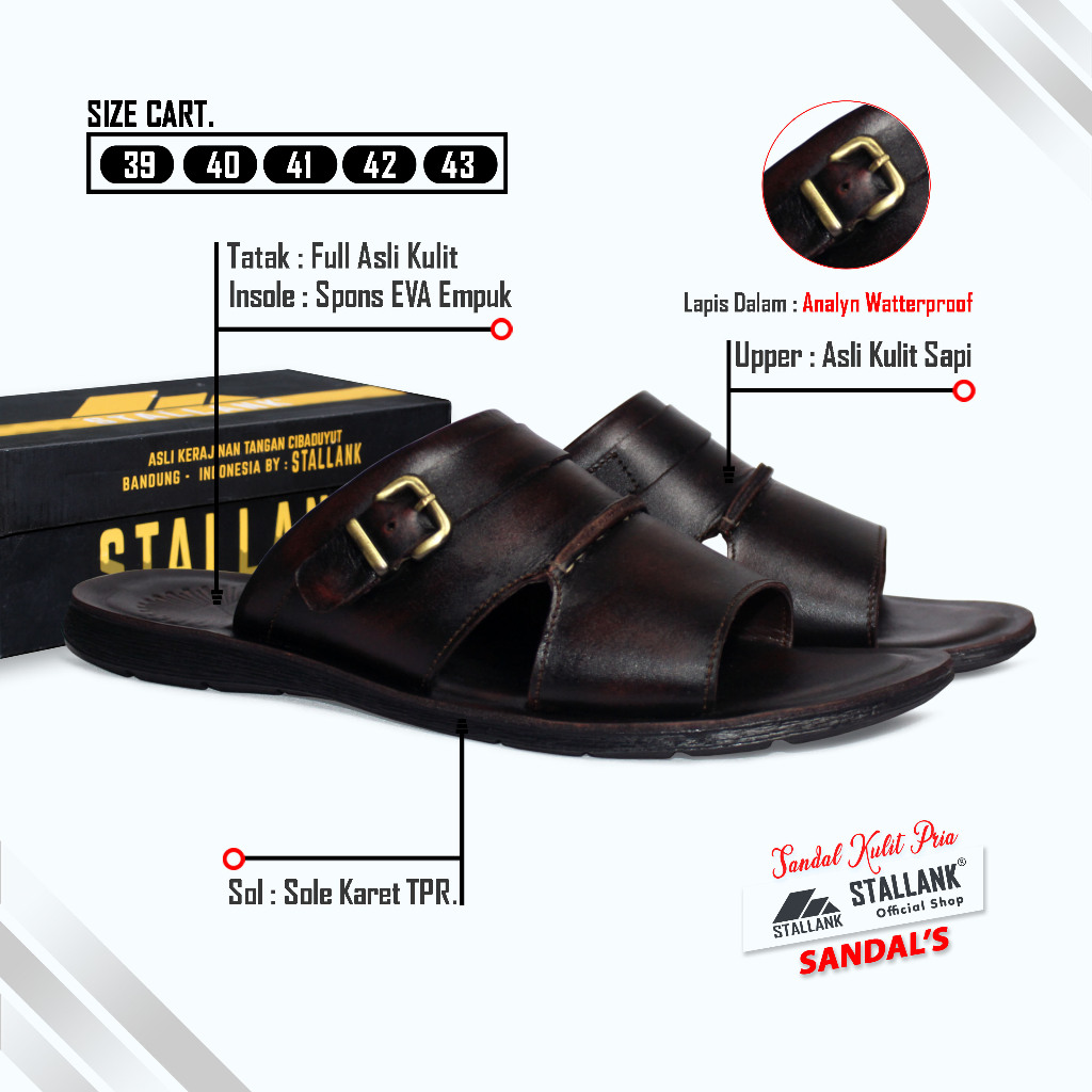 รองเท้าแตะOutlet || รองเท้าแตะหนังผู้ชาย Trendy