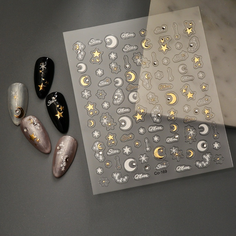 ไซลเดอร์อุส | 2026 Eid al-Fitr Ramadan Nail Art Stickers / Crescent Moon Eid Nail Stickers / Nail Ac