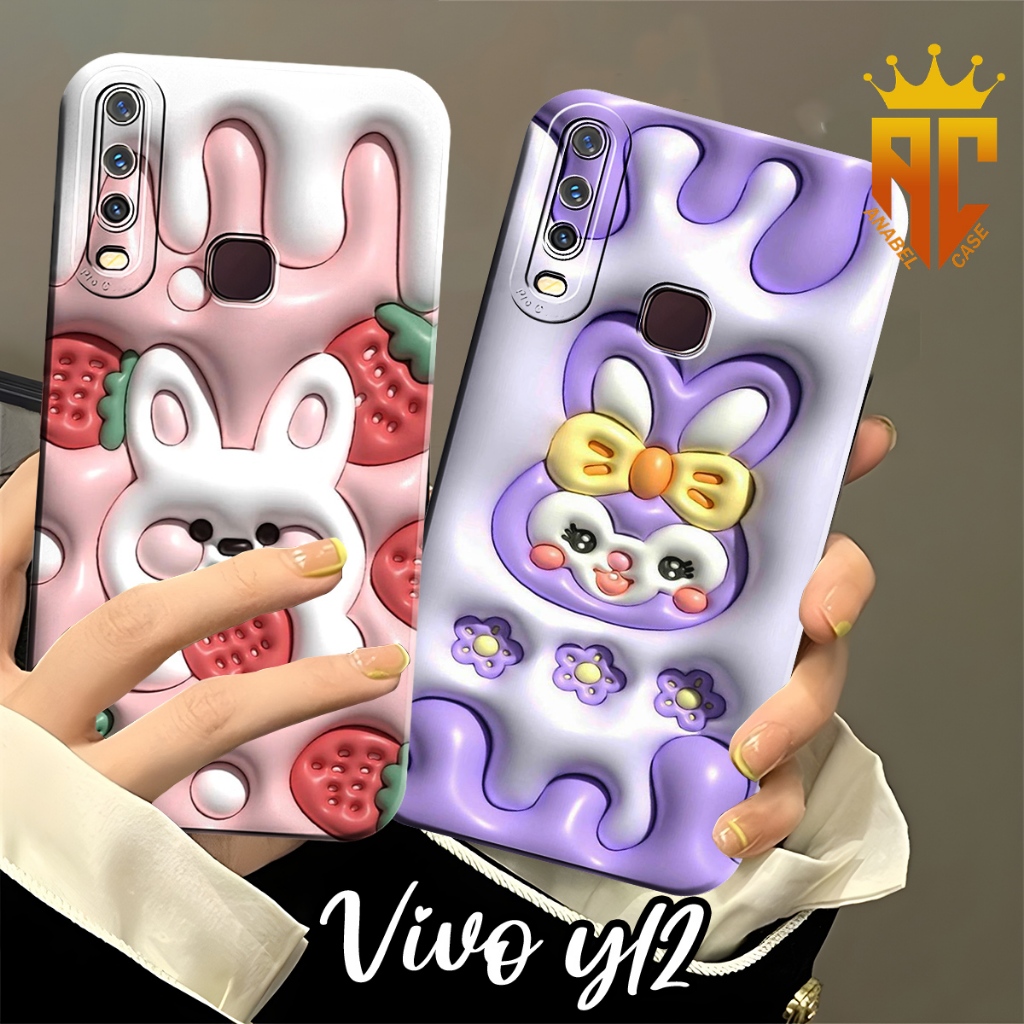 SOFTCASE VIVO Y12 Y12I Y15 Y17 Y19 Y30 Y30I Y50 Fashion Case cute Embossed Motif - เคส Vivo - เคสสวย