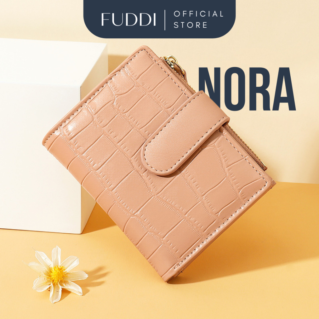 FUDDI - Small Womens Folding Wallet Womens Mini Card Holder Card Wallet – NORA Short Wallet Women