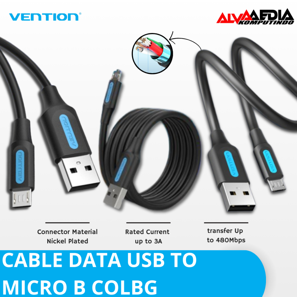 สาย USB TO MICRO B COLBG DATA VENTION (USB TO MICRO ANDROID) - สาย USB TO MICRO B COLBG DATA VENTION