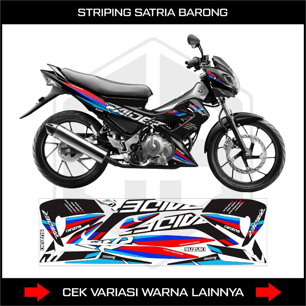สติ๊กเกอร์ OLD SATRIA F 150 / HP4 / SATRIA F 150 STRIPING / FU BARONG / RAIDER / สติ๊กเกอร์ SUZUKI S