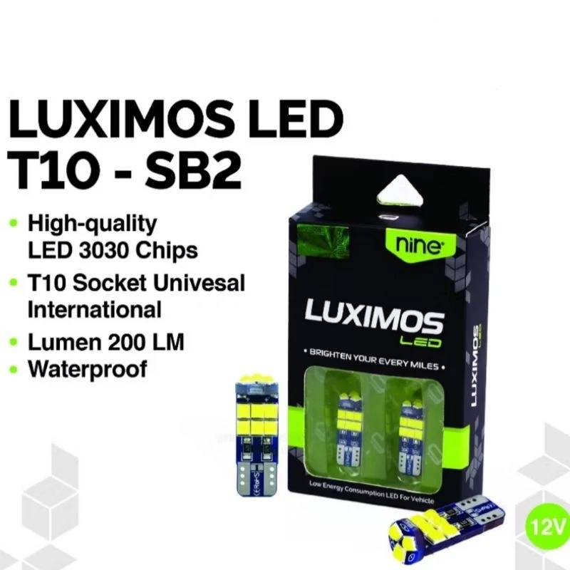 MATA NINE LUXIMOS LED NINE T10-3030-15 LED EYES SB2 ไฟรถจักรยานยนต์หมายเลขจาน TURN SIGNAL DUSK CHIP 