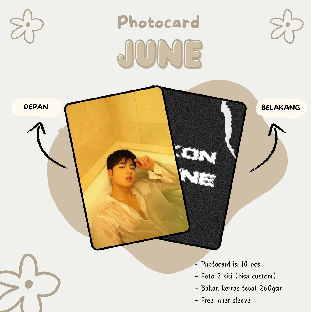 (10 ชิ้น) PHOTOCARDS IKON JUNE