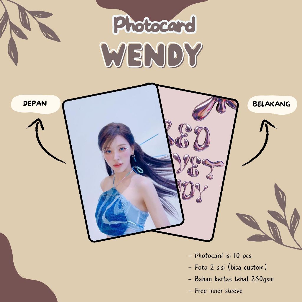 (10 ชิ้น) WENDY RED VELVET PHOTOCARDS