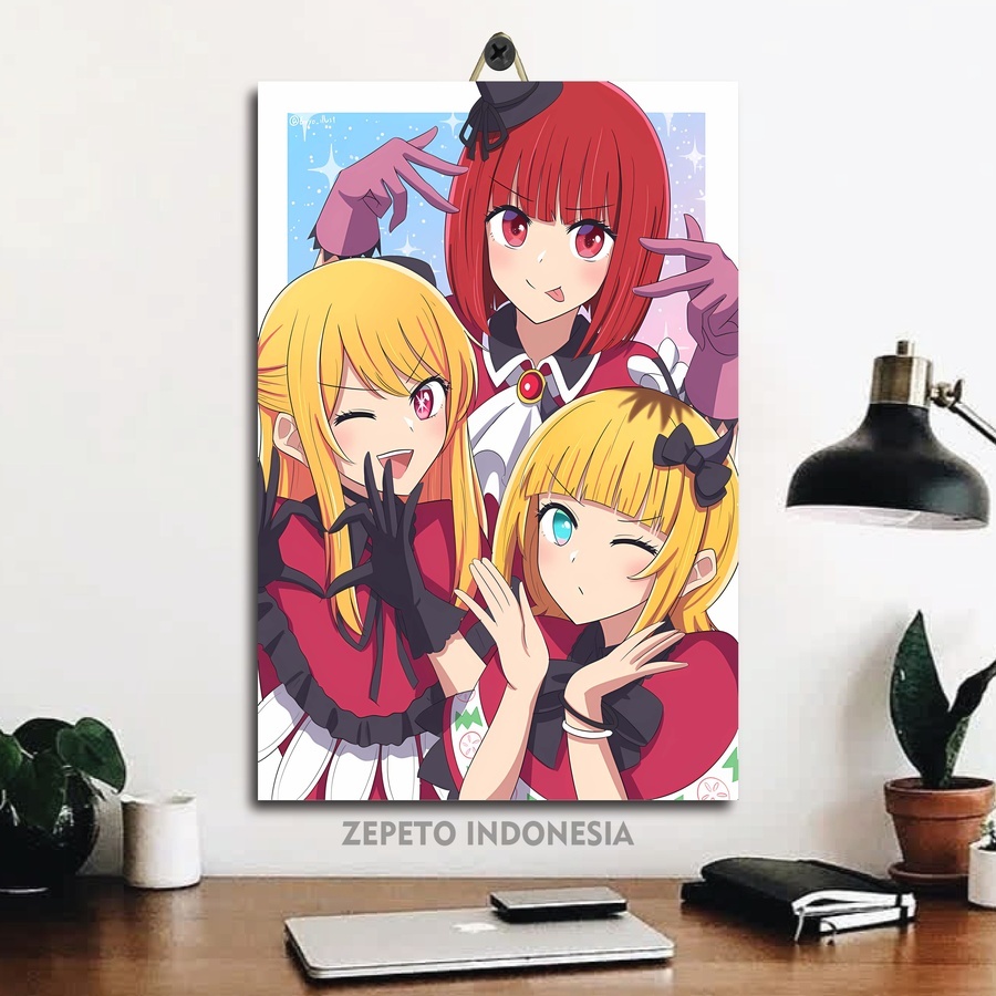 Oshi No Ko ตกแต่งห้อง / Zepeto อินโดนีเซีย / อะนิเมะ Waifu Wall Display Oshi No Ko /QZH|RNXFA