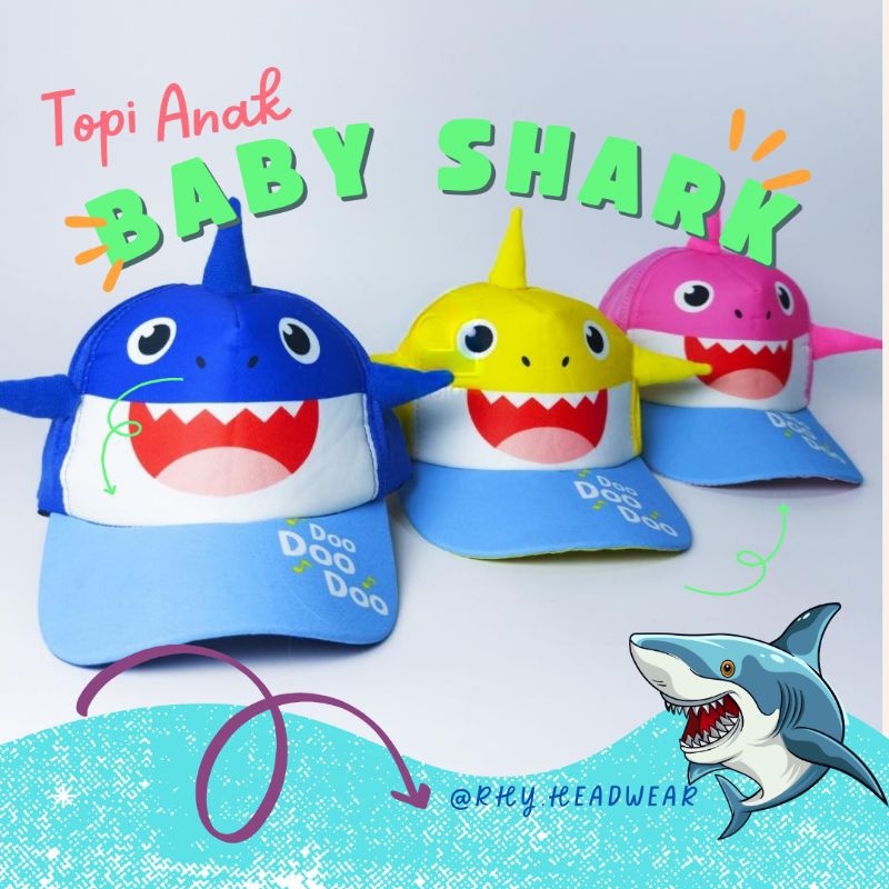หมวกเด็กตัวละคร Baby shark หมวกเด็ก Doo Doo