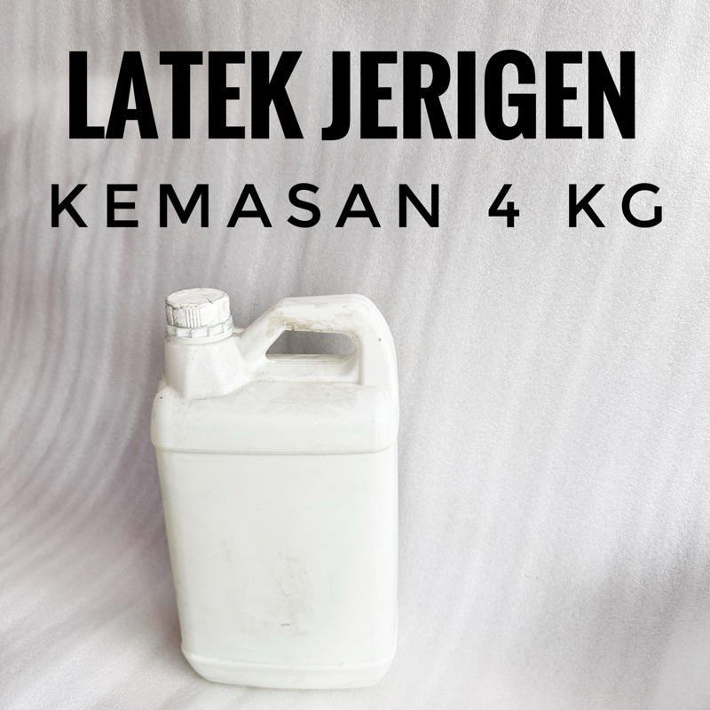 60% LIQUID LATEX, CONCENTRATED, GLUE LATEX MANUFFER, แพ็ค 4 Kg