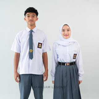 Seragam Sekolah SMA Lengan Pendek Lengan Panjang Baju Kemeja Putih Osis - Seragam Legend