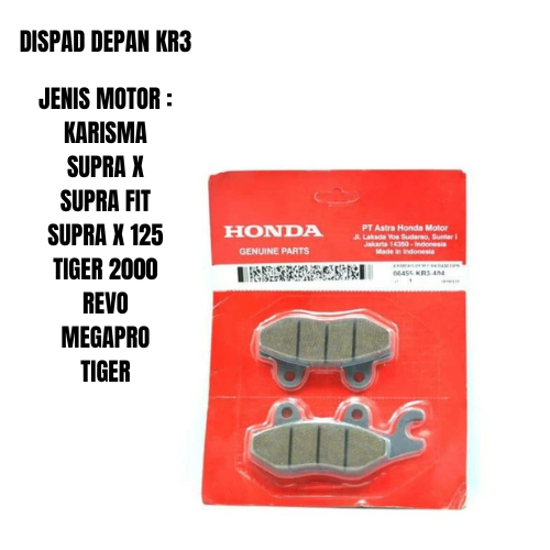 DISPAD FRONT SUPRA X KR3