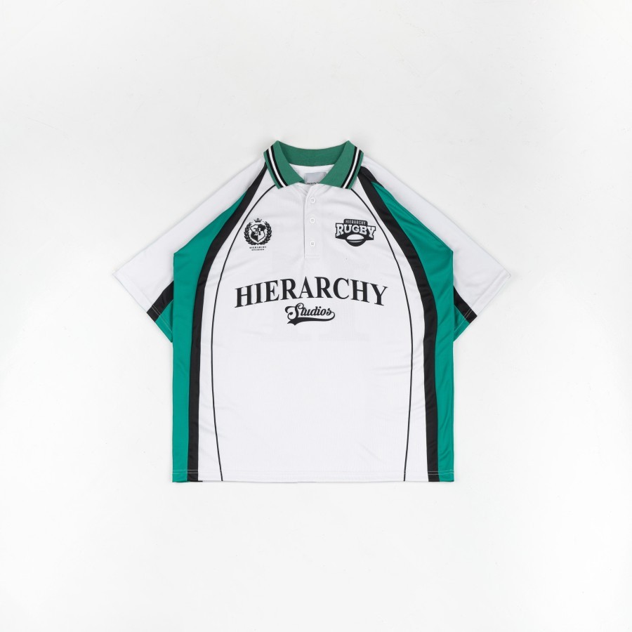 เสื้อยืด - HIERARCHY RUGBY OVERSIZED POLO JERSEY (SHIRT)