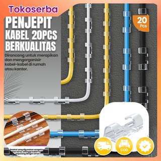 20-200PCS Pengatur kabel pengatur kabel klip kabel data klip penyimpanan bebas paku di dinding klip kabel jaringan artefak perutean